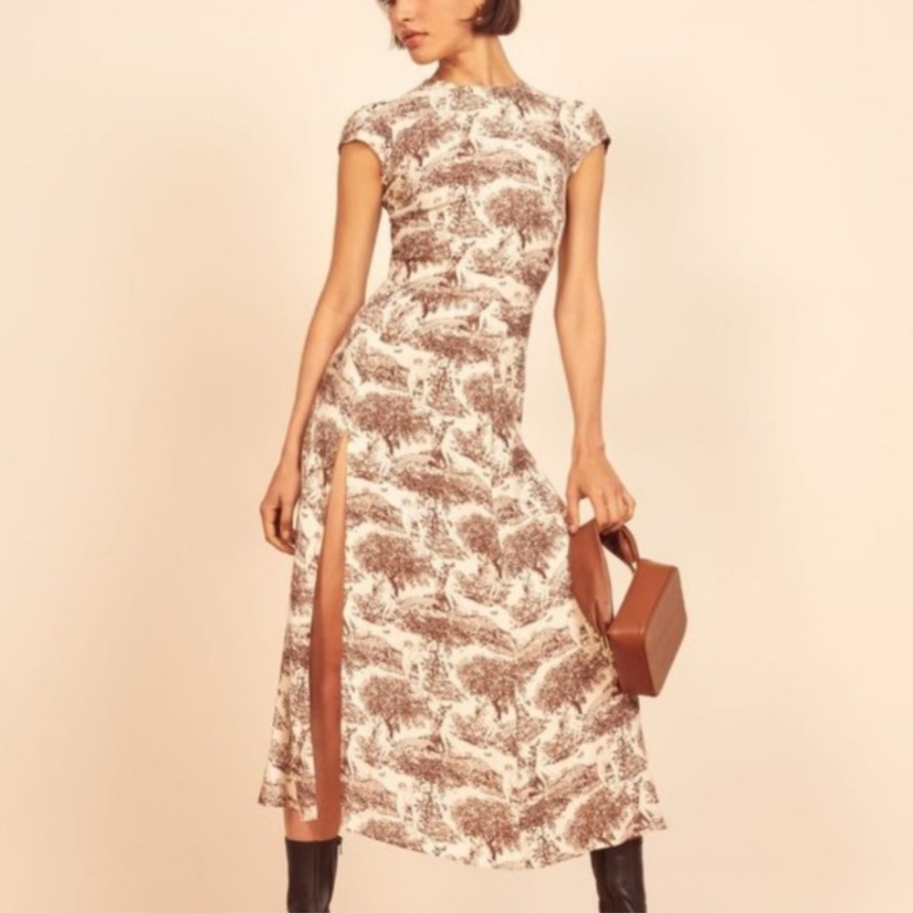 Reformation Rousseau Gavin Midi Dress